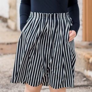 J. Crew Mercantile striped skirt